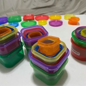 Portion control containers with lid